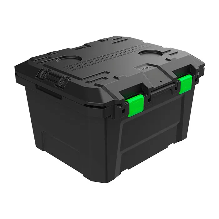 T54SBMBKG – RHINO RACK Cargo Organizer, Portable 17.17 Gallon Capacity 20.67 Inch Length x 17.32 Inch Width x 11.42 I...